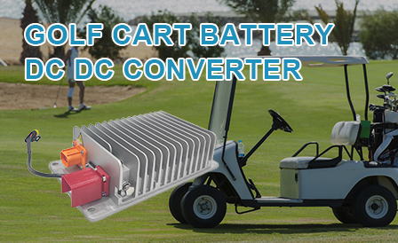 golf cart battery with dcdc converter