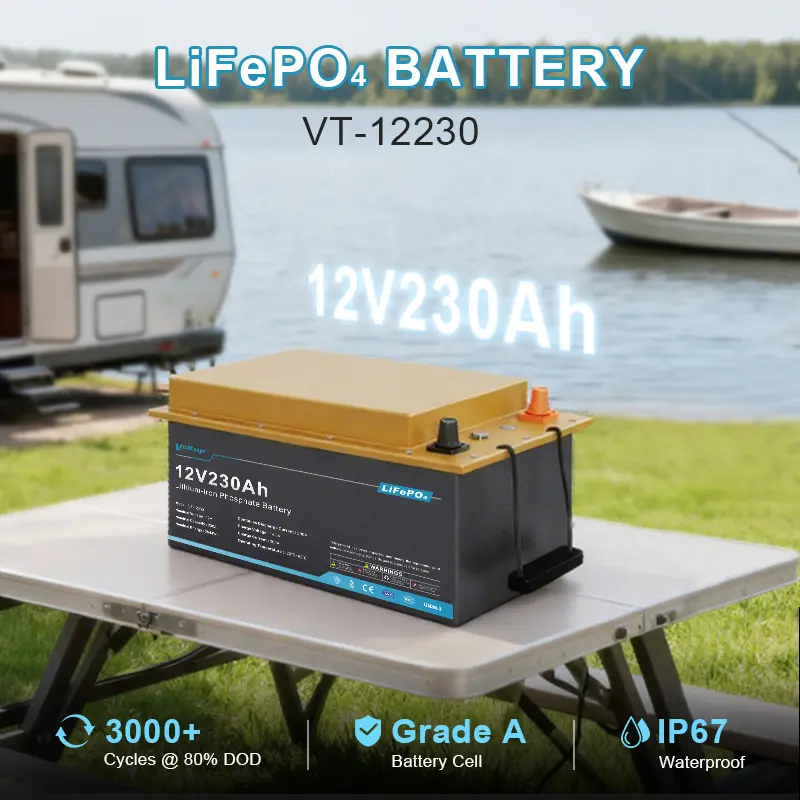 12V 230Ah Lithium LFP LiFePO4 Battery for RV Boat Forklift Featured Image