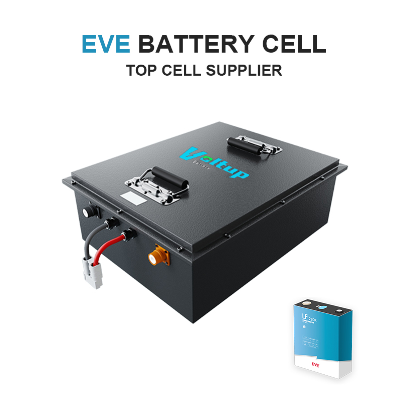 Voltup 48V 105AH Lifepo4 Golf Cart Battery 51.2v 105ah LiFePO4 Battery Pack for Golf Cart Factory Custom Featured Image