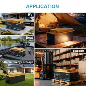 12V 230Ah Lithium LFP LiFePO4 Battery for RV Boat Forklift